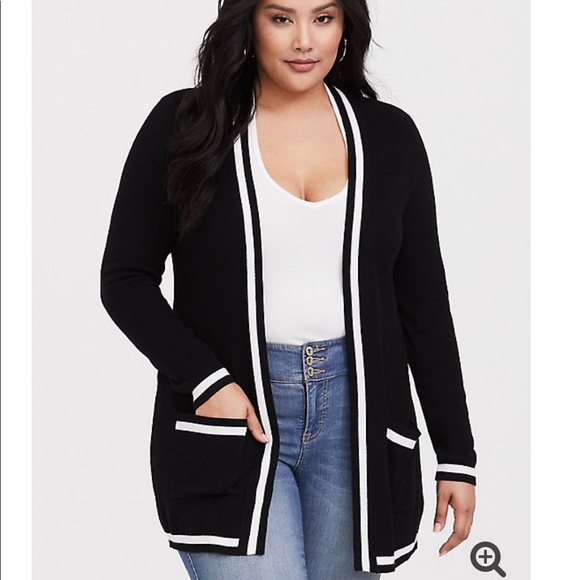 torrid black cardigan